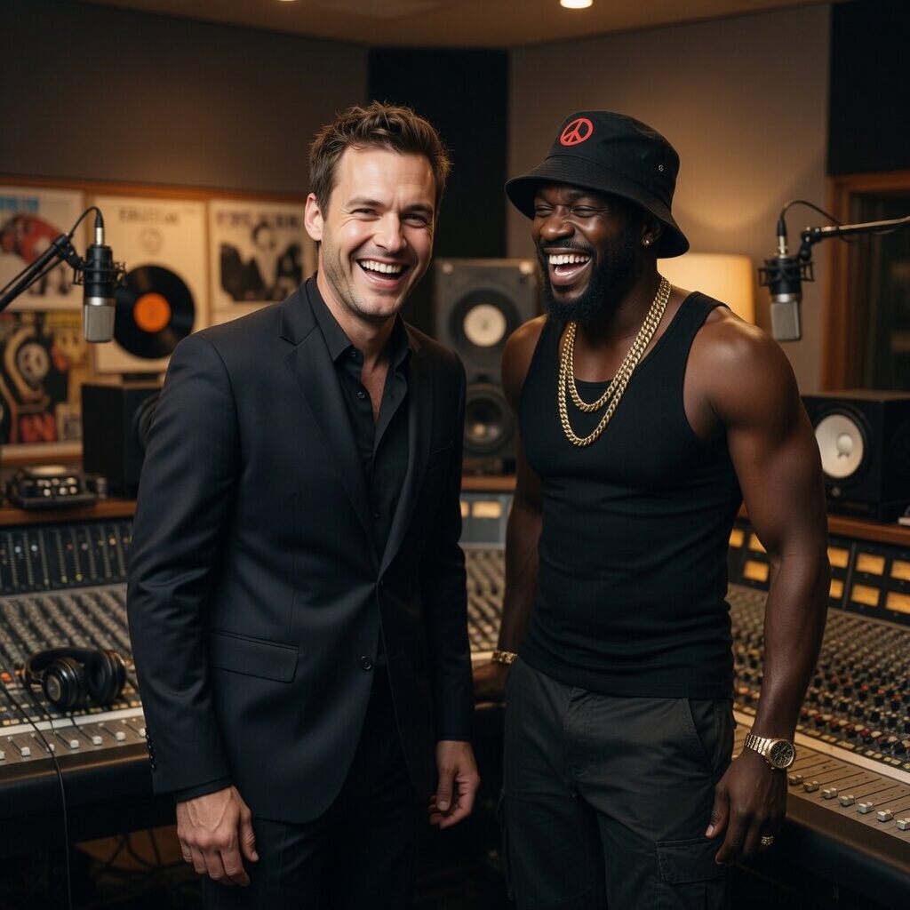Jett Groove and Reed Daddy in studio